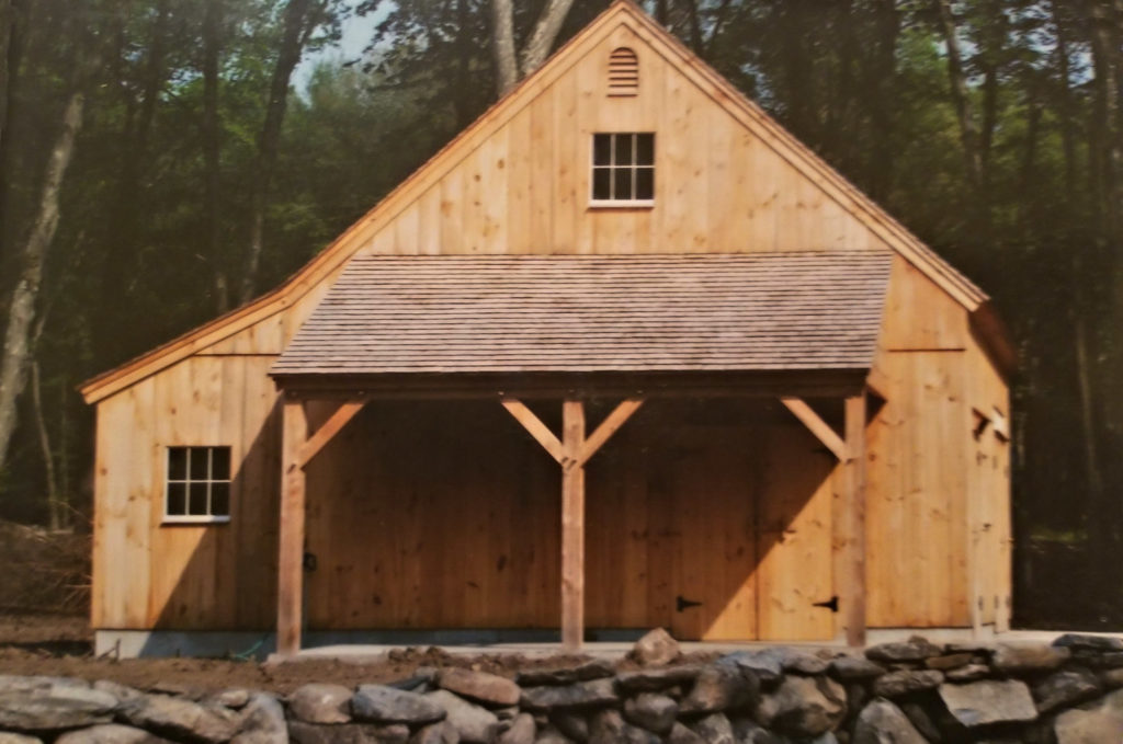 Heritage Post and Beam Country Barn Garage Construction