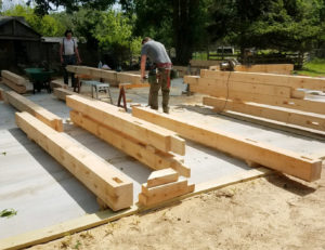 Heritage Post and Beam Country Barn Construction