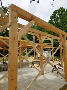 Heritage Post and Beam Country Barn Construction