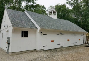 Heritage Post and Beam White Country Barn