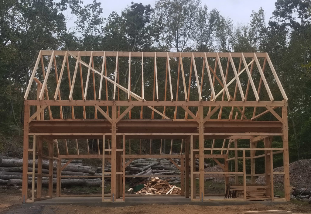 Heritage Post and Beam Country Barn Framing