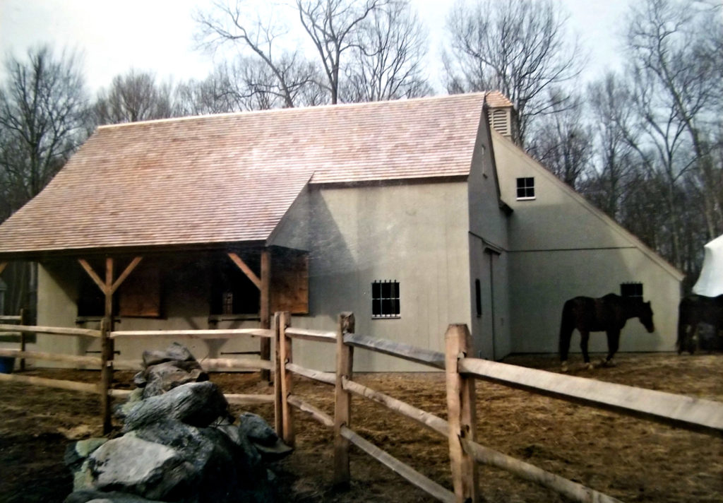 Heritage Post and Beam Horse Barn Construction